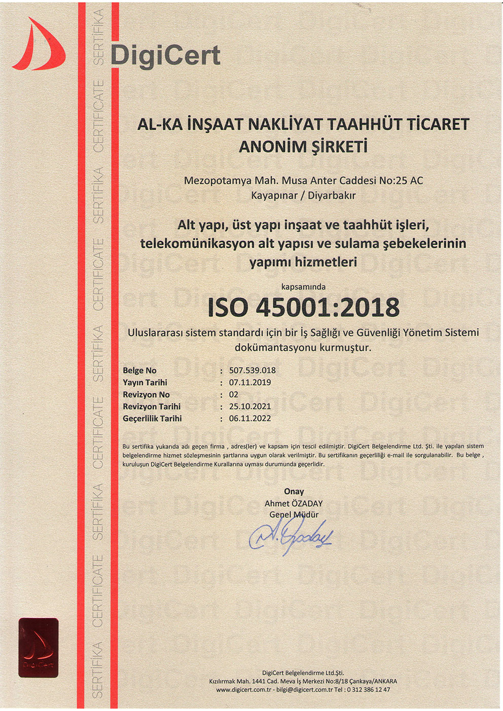 ISO 45001 — Occupational Health & Safety